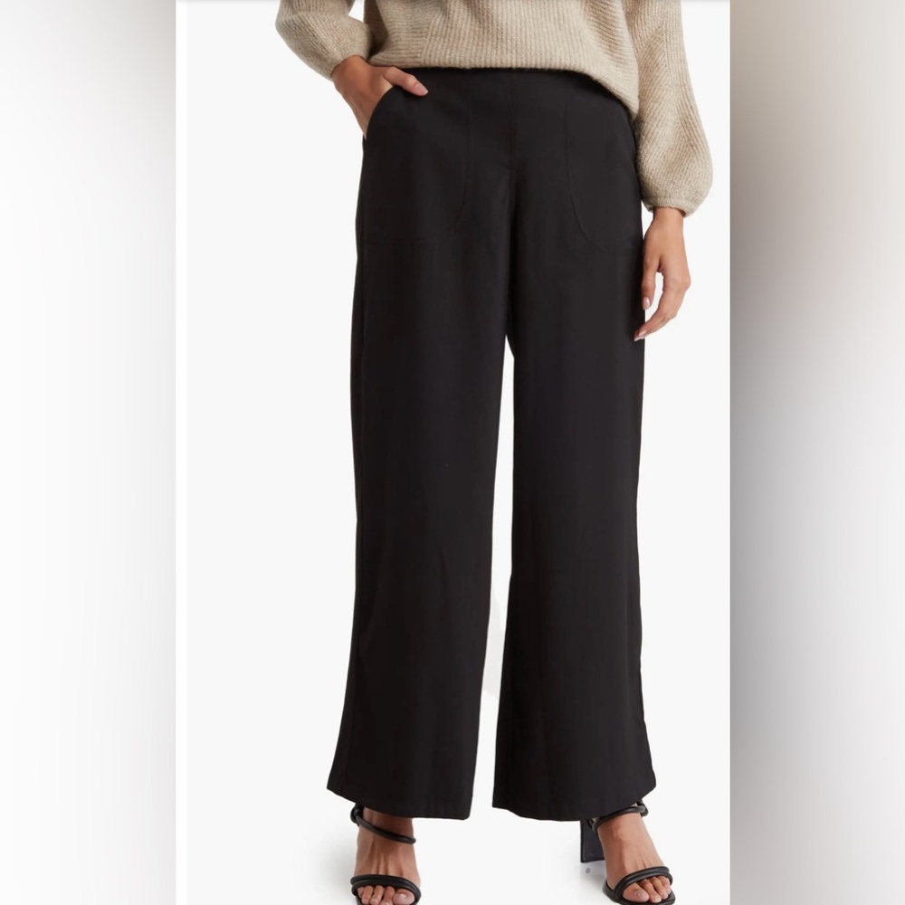 MAX STUDIO Twill Easy Wide Leg Trouser